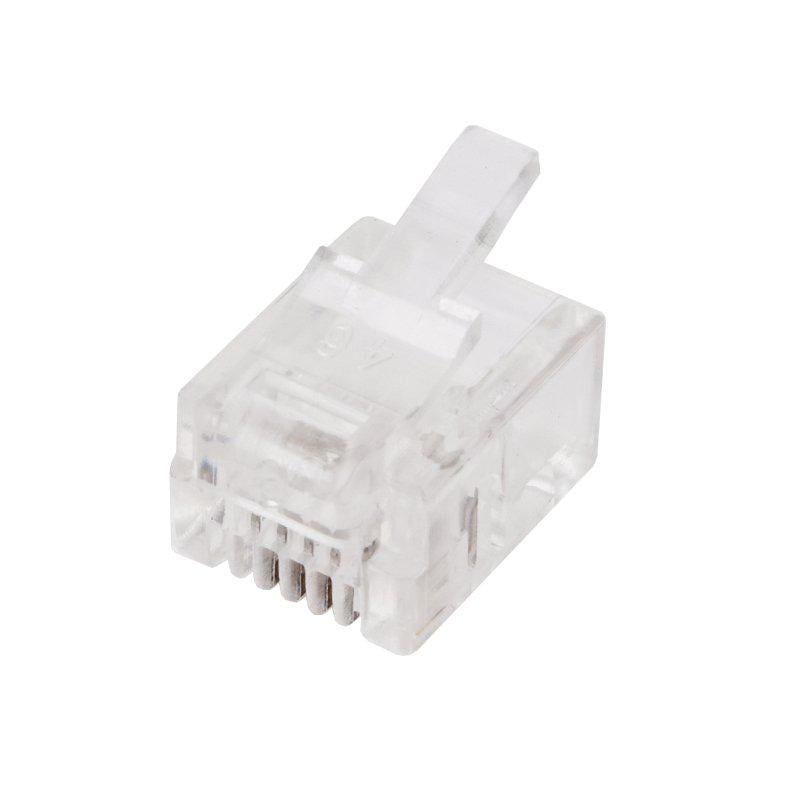 Штекер телефонный 6P4C RJ11 (A672002) Штекер телефонный 6P4C RJ11 (A672002)