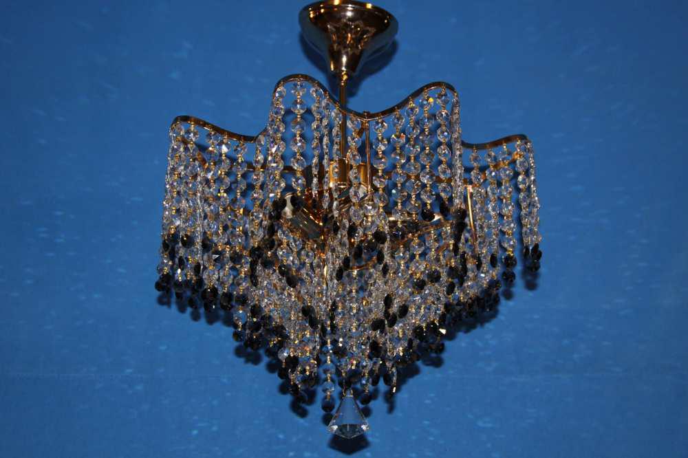 Хрустальная люстра L8304A/6 FGD WT GR Золото/Белый/Серый (AN000699)