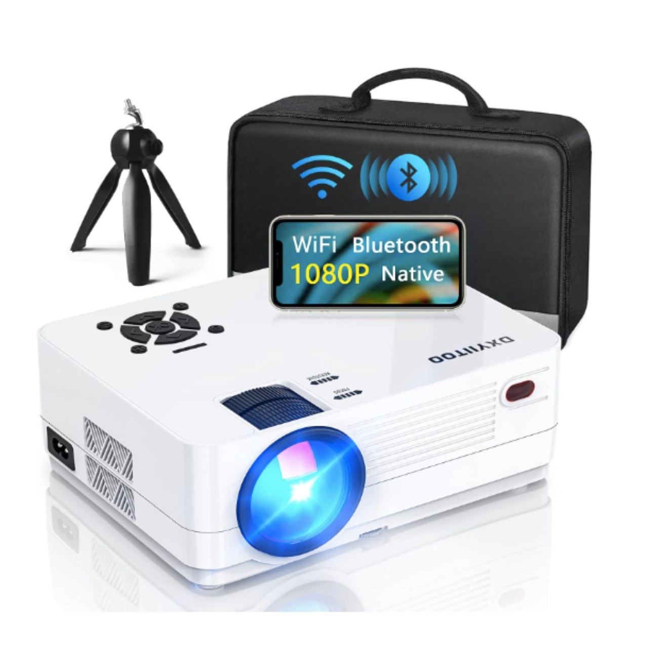 Проектор Dxyiitoo S3 4K Wi-Fi Bluetooth 9800 Лм - фото 8 Проектор Dxyiitoo S3 4K Wi-Fi Bluetooth 9800 Лм - фото 8