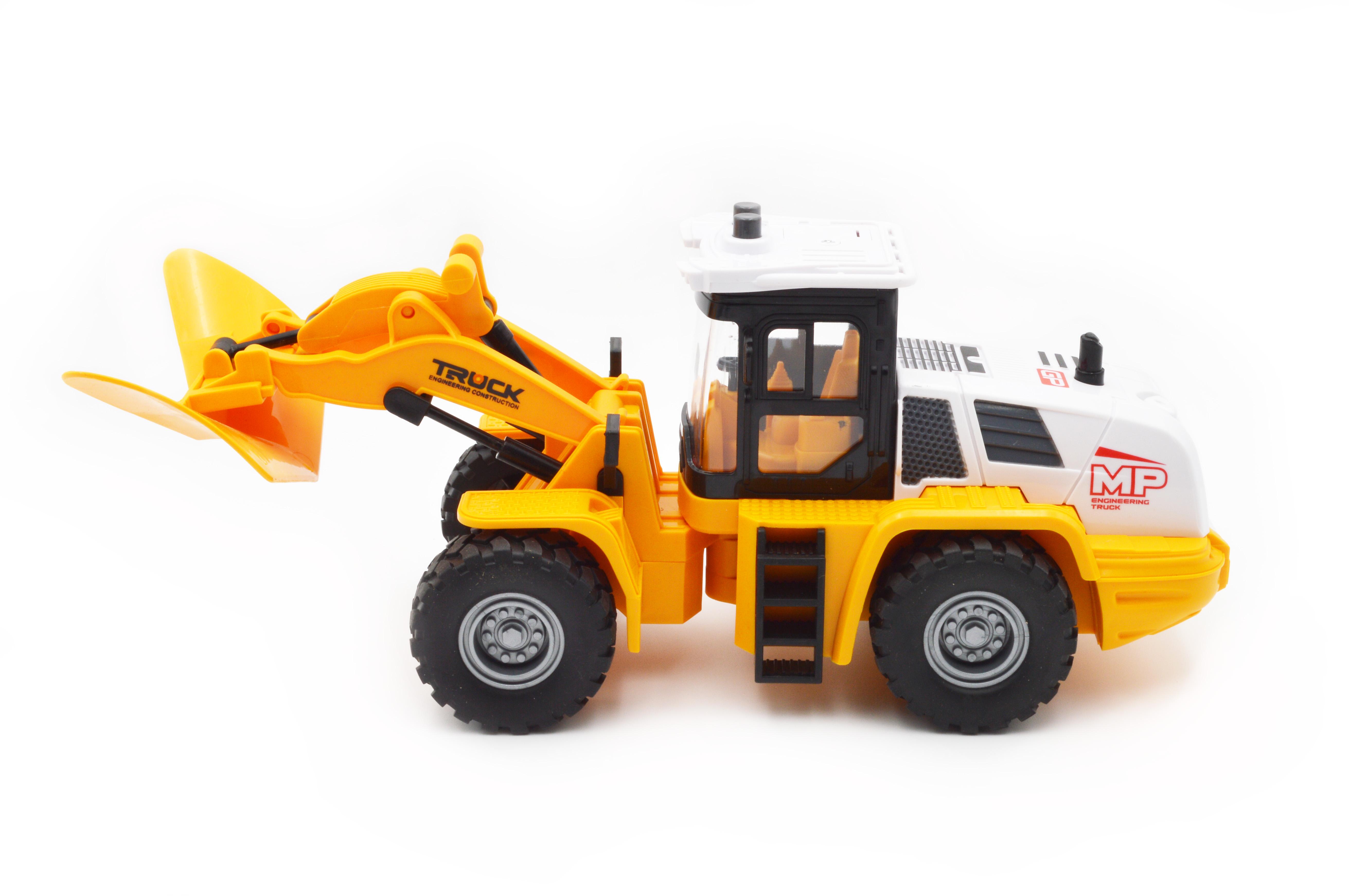 Игрушечный грейдер JS 129A-1 инерция звук свет - фото 2