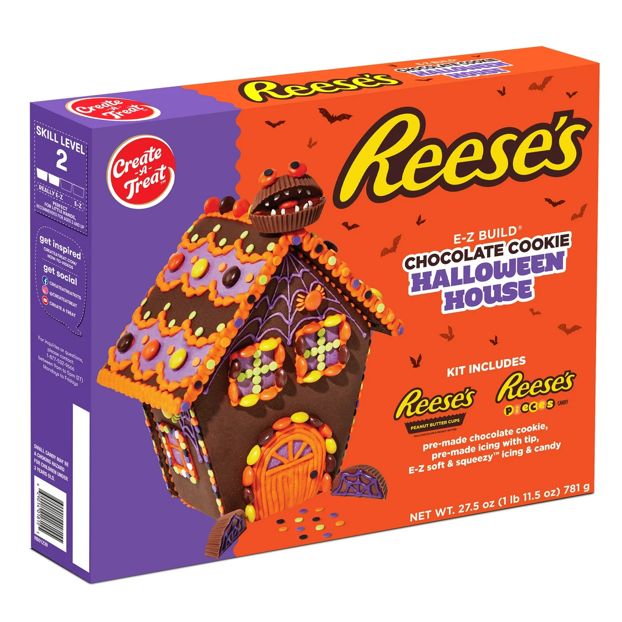 Печиво будиночок Reese's Halloween Chocolate Cookie House 781 г (1697753228)