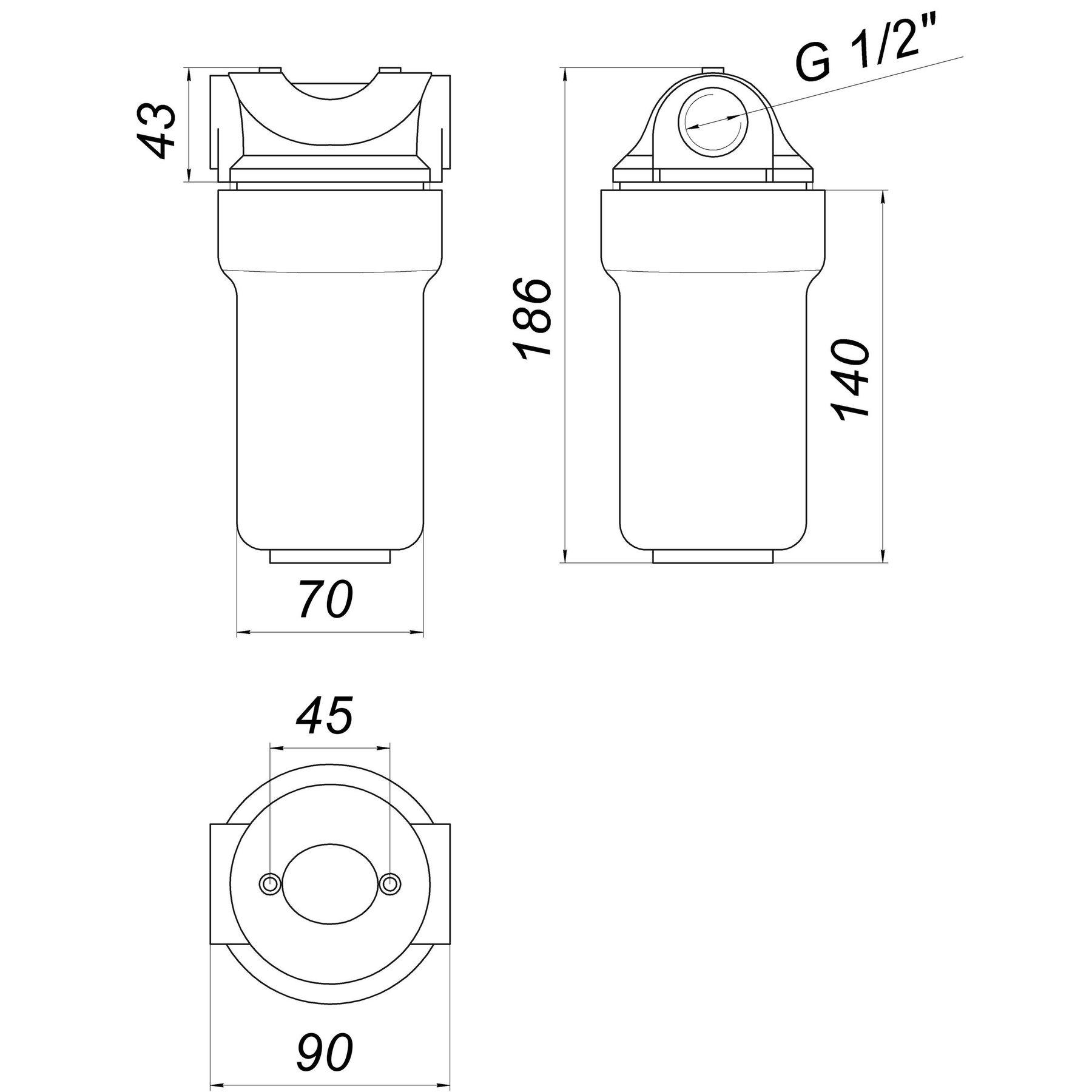 Фильтр от накипи Bio Systems SL25 для котла полифосфатный 1/2" (000004631) - фото 2