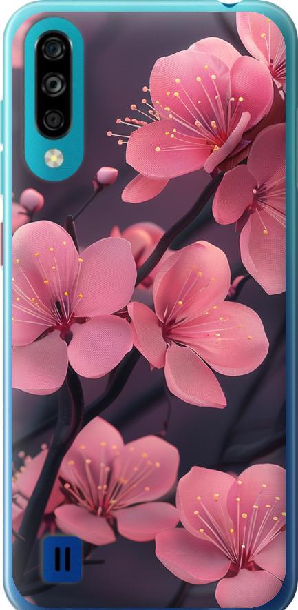 Чехол на ZTE Blade A7 2020 Пурпурная сакура (6075u-2108-42517)
