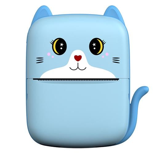 Термопринтер дитячий A8 Cat Bluetooth Blue (31153031)
