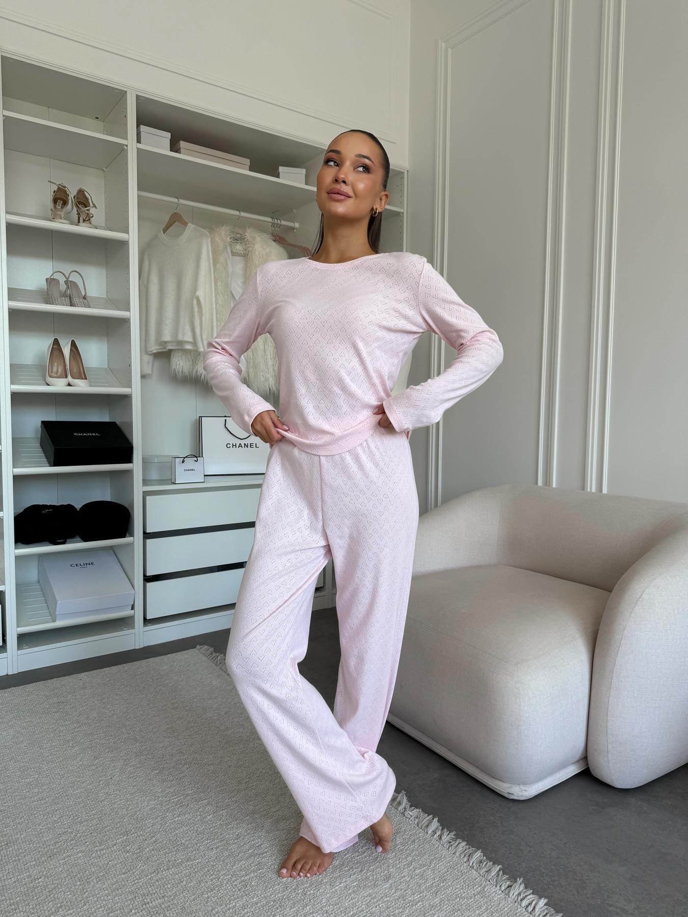 Комплект женский COSY брюки и лонгслив S/M Бледно-розовый (SetPH1516)