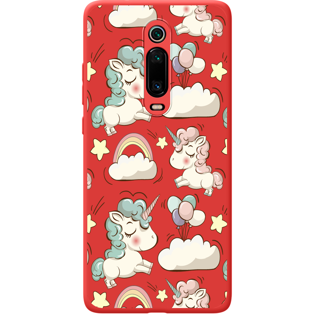 Чохол BoxFace Xiaomi Mi 9T / Mi 9T Pro Unicorns Червоний силікон (37376-cc2-43048)