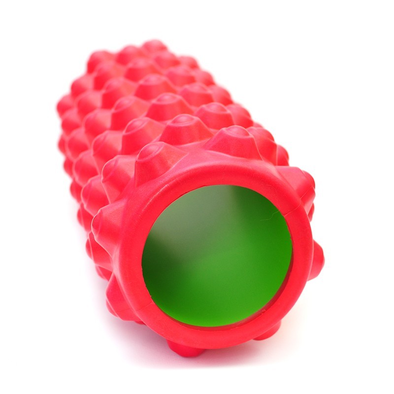 Валик массажный FitEnergy 0005  для спины и йоги 33x14 см Красный - фото 2
