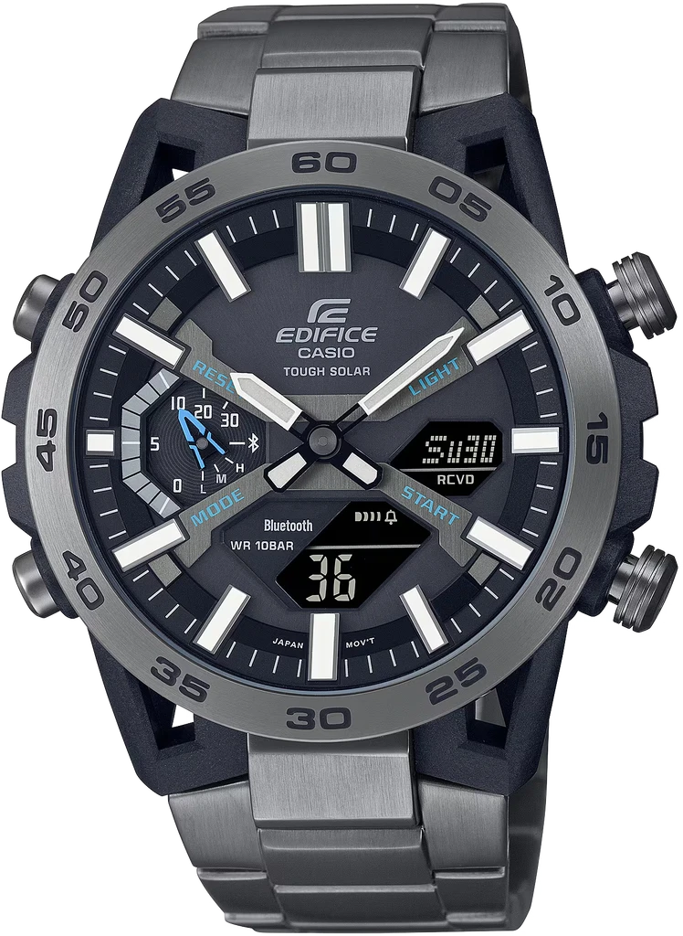 Наручные часы мужские Casio Edifice ECB-2000DC-1AEF с водозащитой 100 м Черный (3100234262)