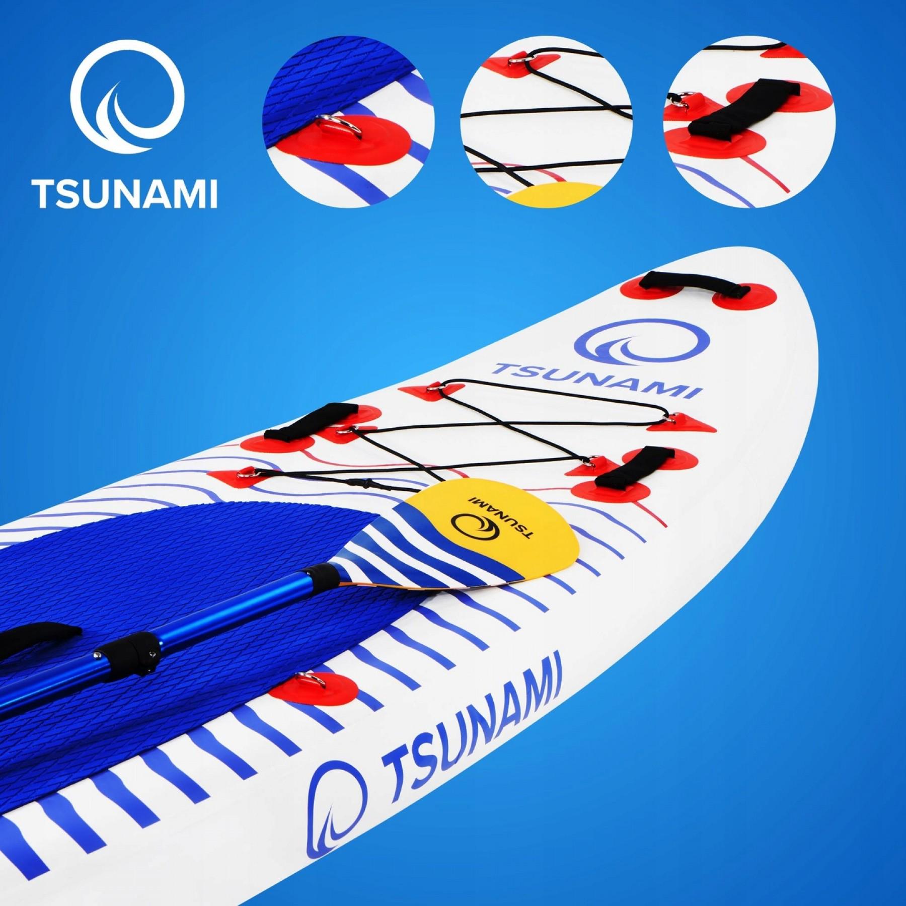 SUP-доска надувная TSUNAMI 350 см с веслом Wave T09 - фото 7