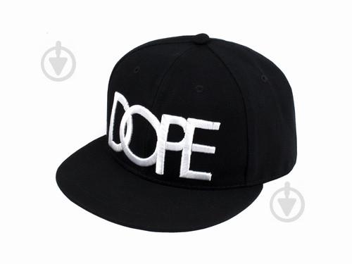 Бейсболка peaked cap DOPE One sizе Черный с белым (23262)