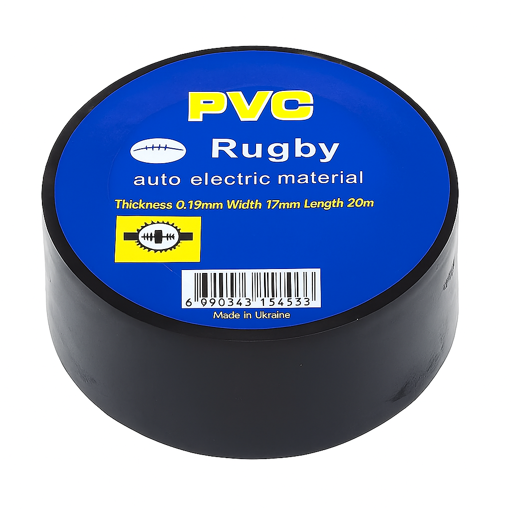 Ізолента Rugby PVC вологостійка до -50 °C 20 м/19  мм (27054763)