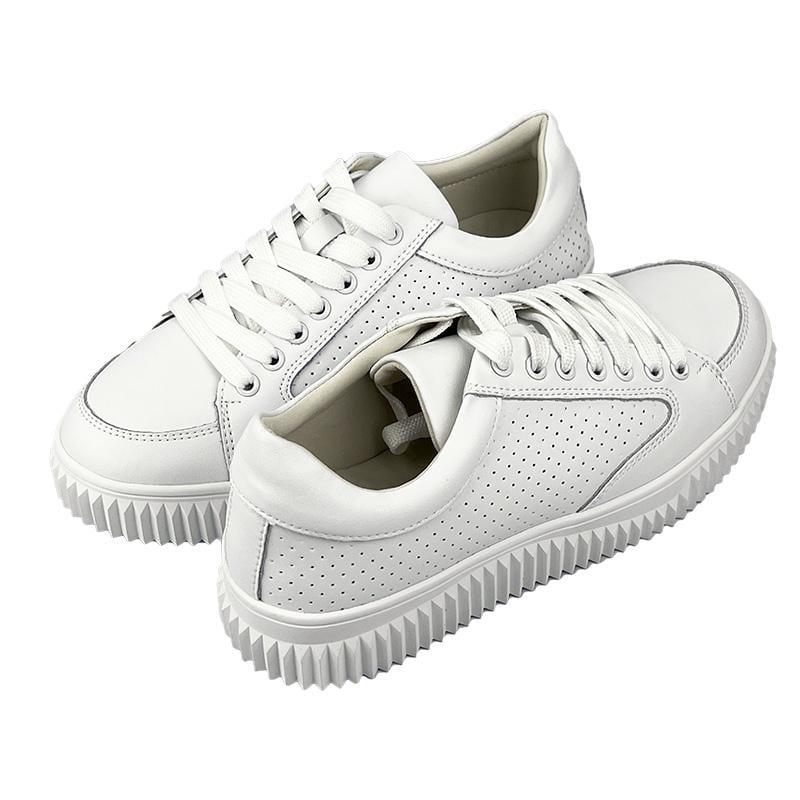 Кеди жіночі шкіряні 7063 p. 40 25,5 см Білий - фото 3