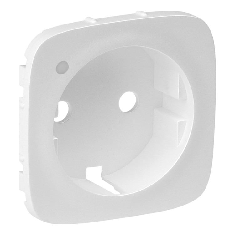 Лицевая панель розетки Legrand Valena Allure с индикатором 60x60 мм Белый (754855)