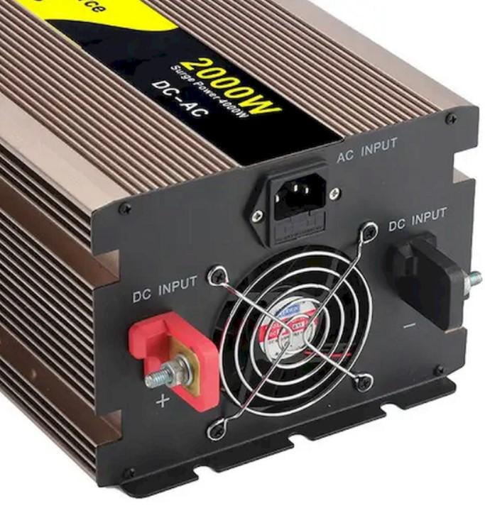 Автомобільний інвертор Uninterruptible Power Source 12-220 В 2000 Вт з чистою синусоїдою (2104618827) - фото 8