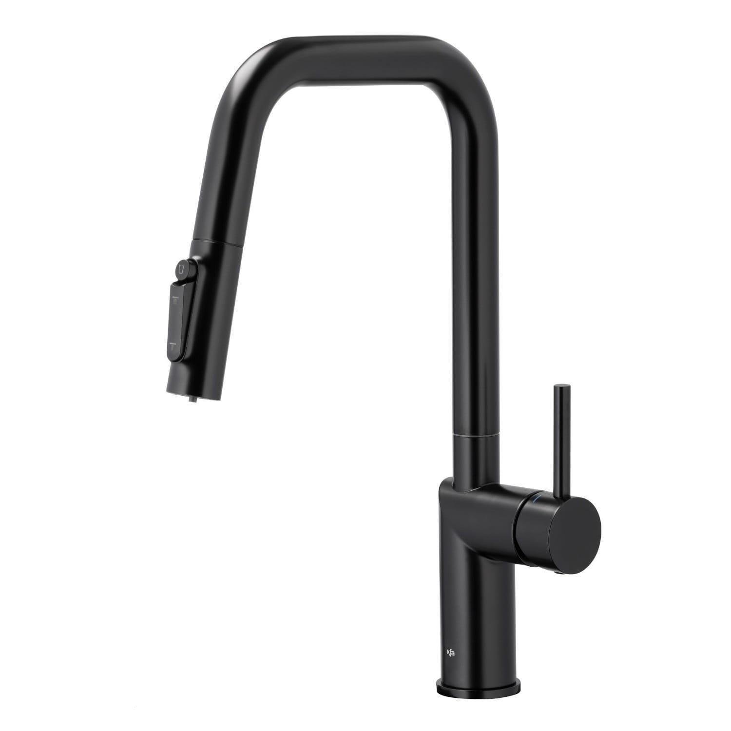 Змішувач для кухні KFA Armatura Duero Pure одноважільний Чорний матовий (TP-6623-313-81)