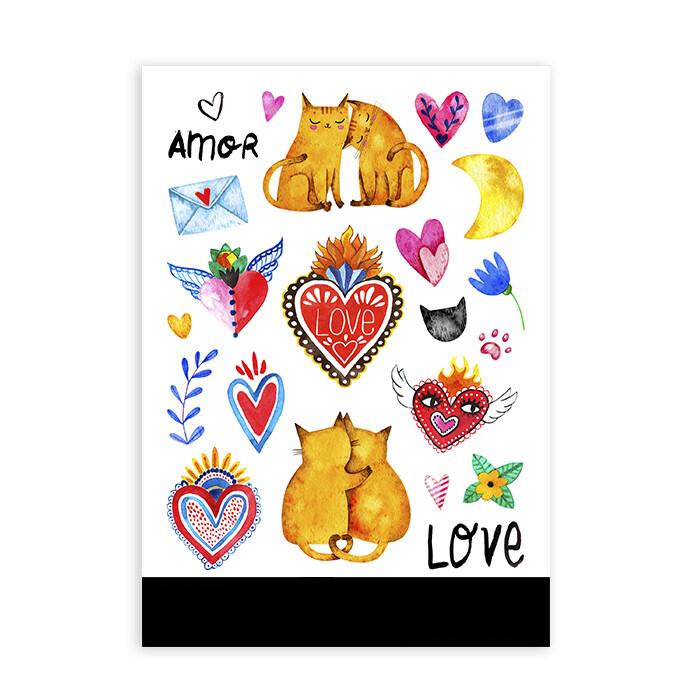 Набор наклеек Presentville Amor (STR_19A032)