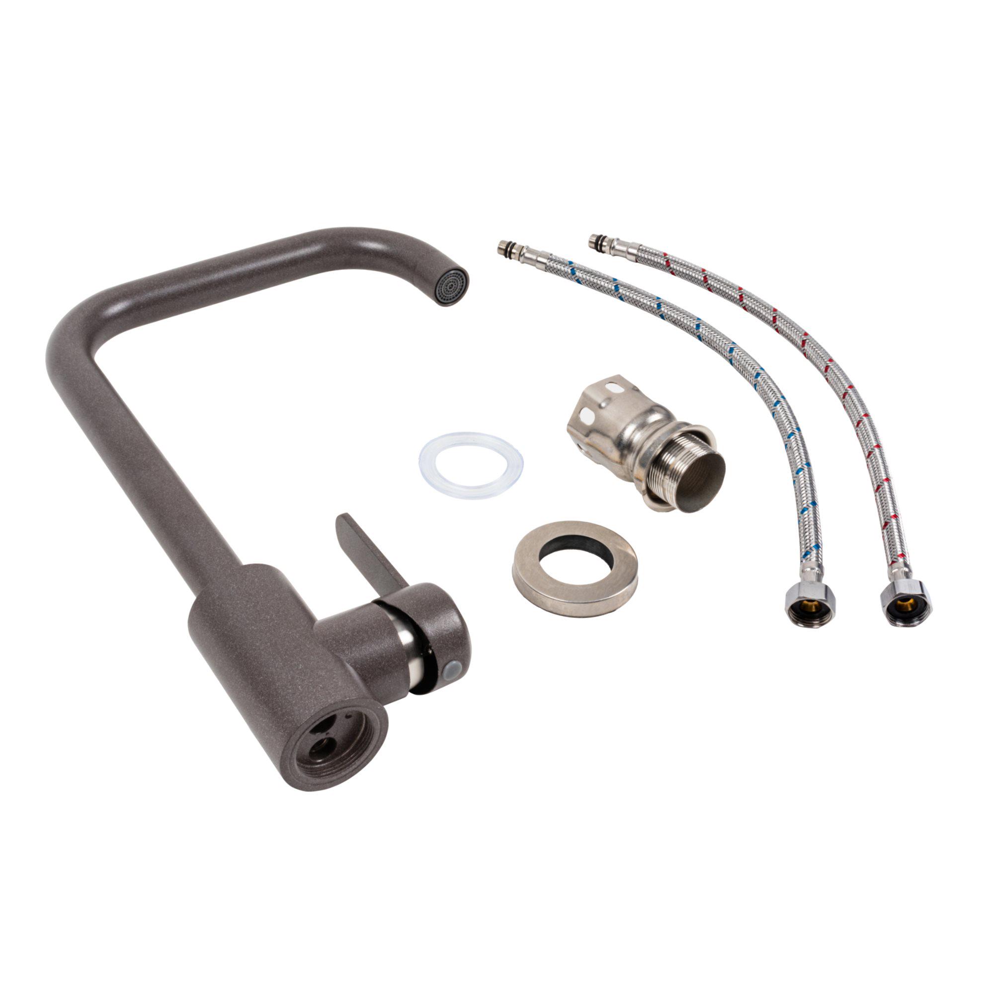 Смеситель кухонный Platinum KT 11 3008B-FH Гренадин - фото 2 Смеситель кухонный Platinum KT 11 3008B-FH Гренадин - фото 2