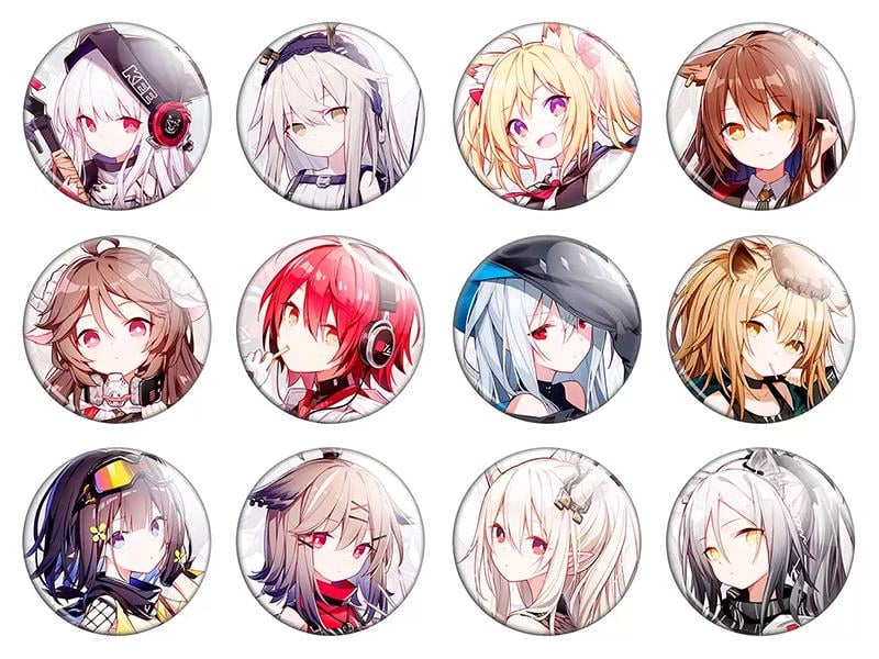 Набор значков Аниме Arknights 12 шт. (NZN00251)
