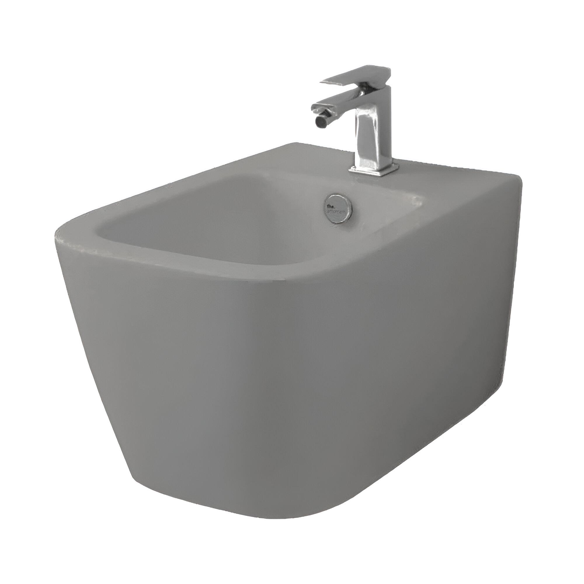 Биде подвесное ARTCERAM A16 36x52 см Grigio oliva (12628484)