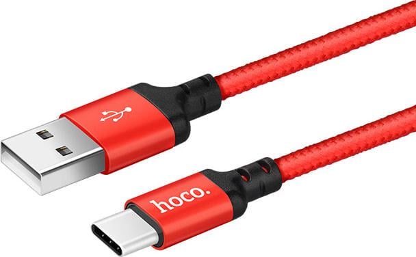 Кабель интерфейсный Hoco X14 USB-Type-C 1 м Red (37262)