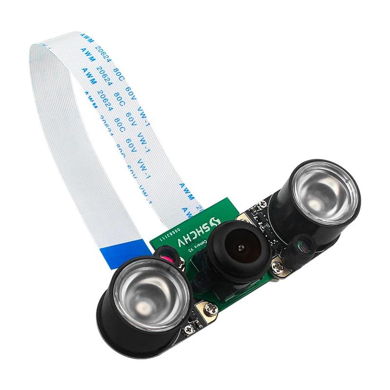 Камера для одноплатных ПК 8MP IMX219 CSI 200° ультраширокоугольная IR для Raspberry Pi 5 Zero 2W (00-00028549)