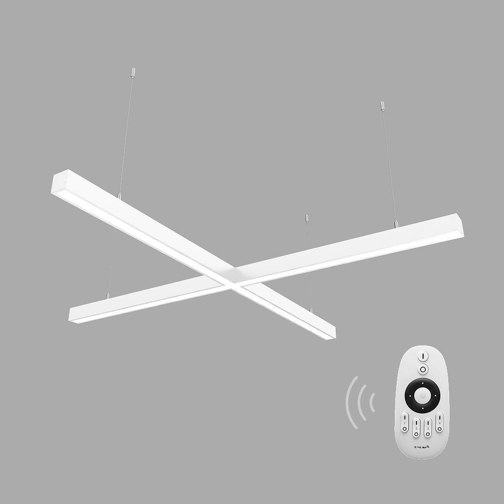 Светильник светодиодный управляемый X-LED 80 Вт x-образный 855x855x43 мм Белый (LSNKr-80dw) - фото 2 Светильник светодиодный управляемый X-LED 80 Вт x-образный 855x855x43 мм Белый (LSNKr-80dw) - фото 2