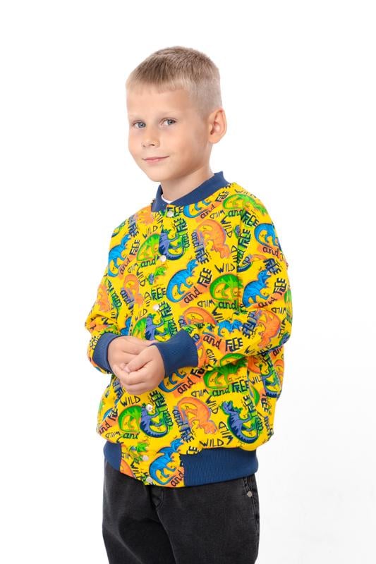 Бомбер для хлопчика Носи Своє 122 см Жовтий (6404-055-4)