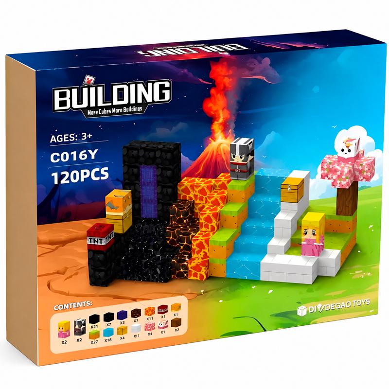 Конструктор магнитный детский Minecraft My Wull Извержение блоки 120 дет. (арт EPC16318M) Конструктор магнитный детский Minecraft My Wull Извержение блоки 120 дет. (арт EPC16318M)
