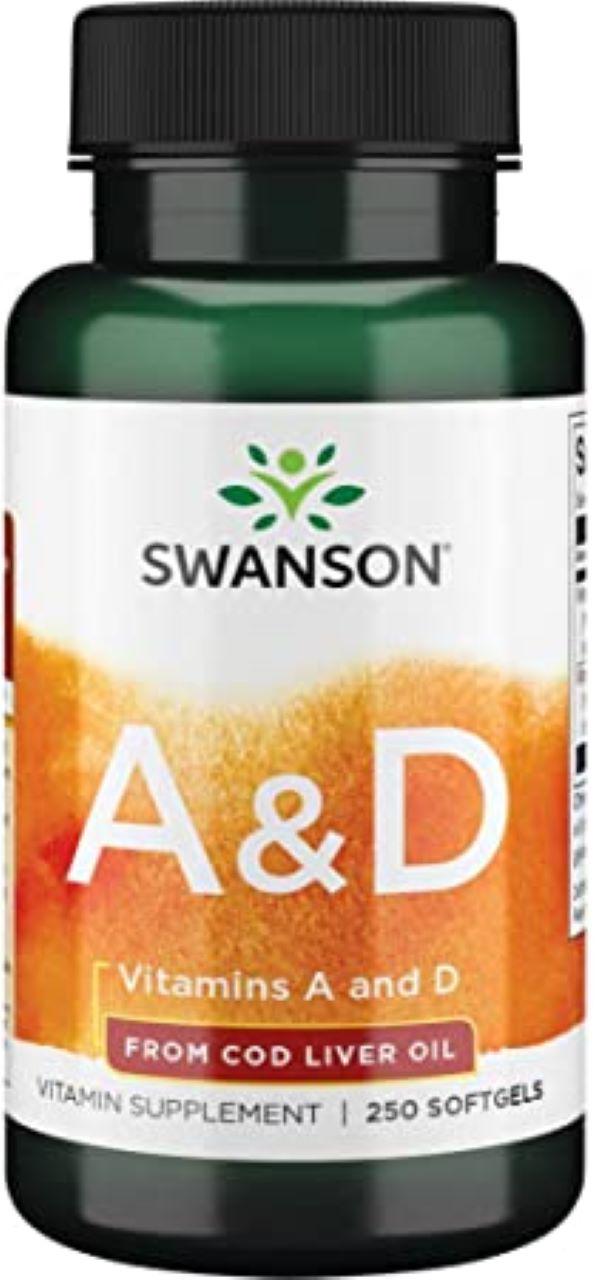 Витамины A и D Swanson Vitamins A & D 250 Sgels