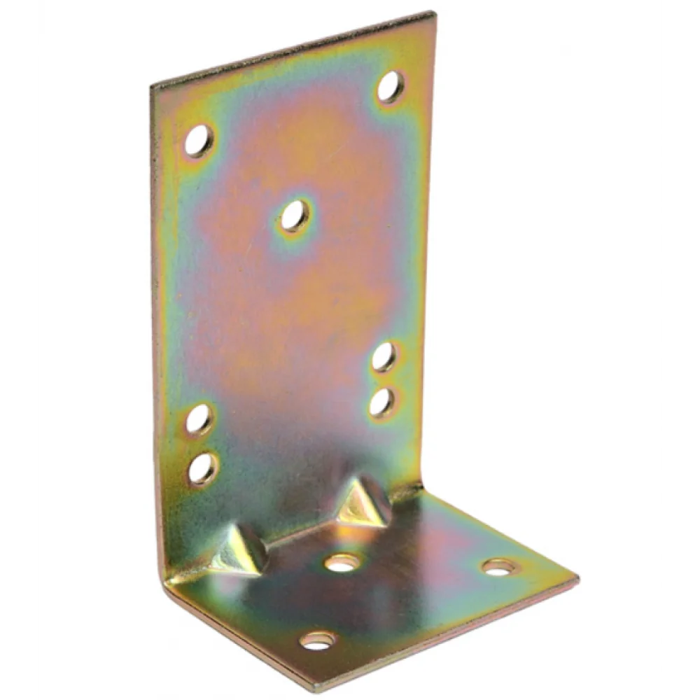 Кутник ХЗШП кріпильний оцинкований монтажний 45х100х63 мм (UK0737) Кутник ХЗШП кріпильний оцинкований монтажний 45х100х63 мм (UK0737)