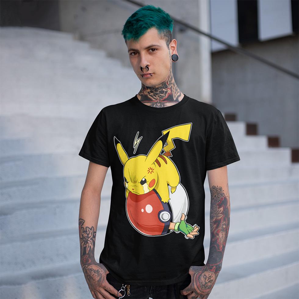 Футболка унисекс Pockemon Pikachu S Черный (0000011593)