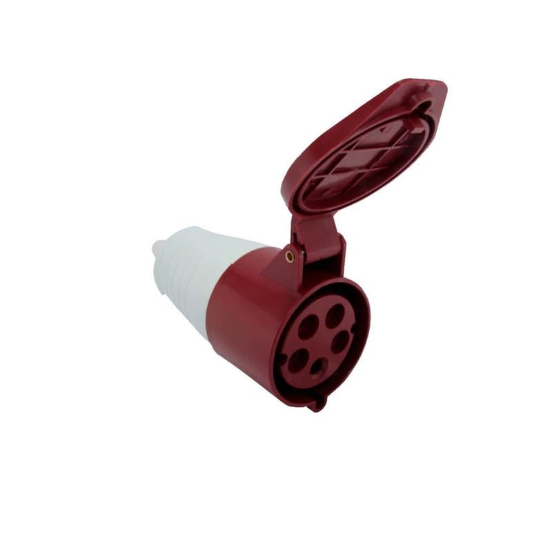 Силовая розетка E.NEXT e.socket.pro.5.32 3P+N+PE 32А 380 В переносная IP44 Красный (p012021)