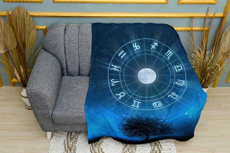 Плед Astrological Harmony плюш однослойный 135х150 см (114559)