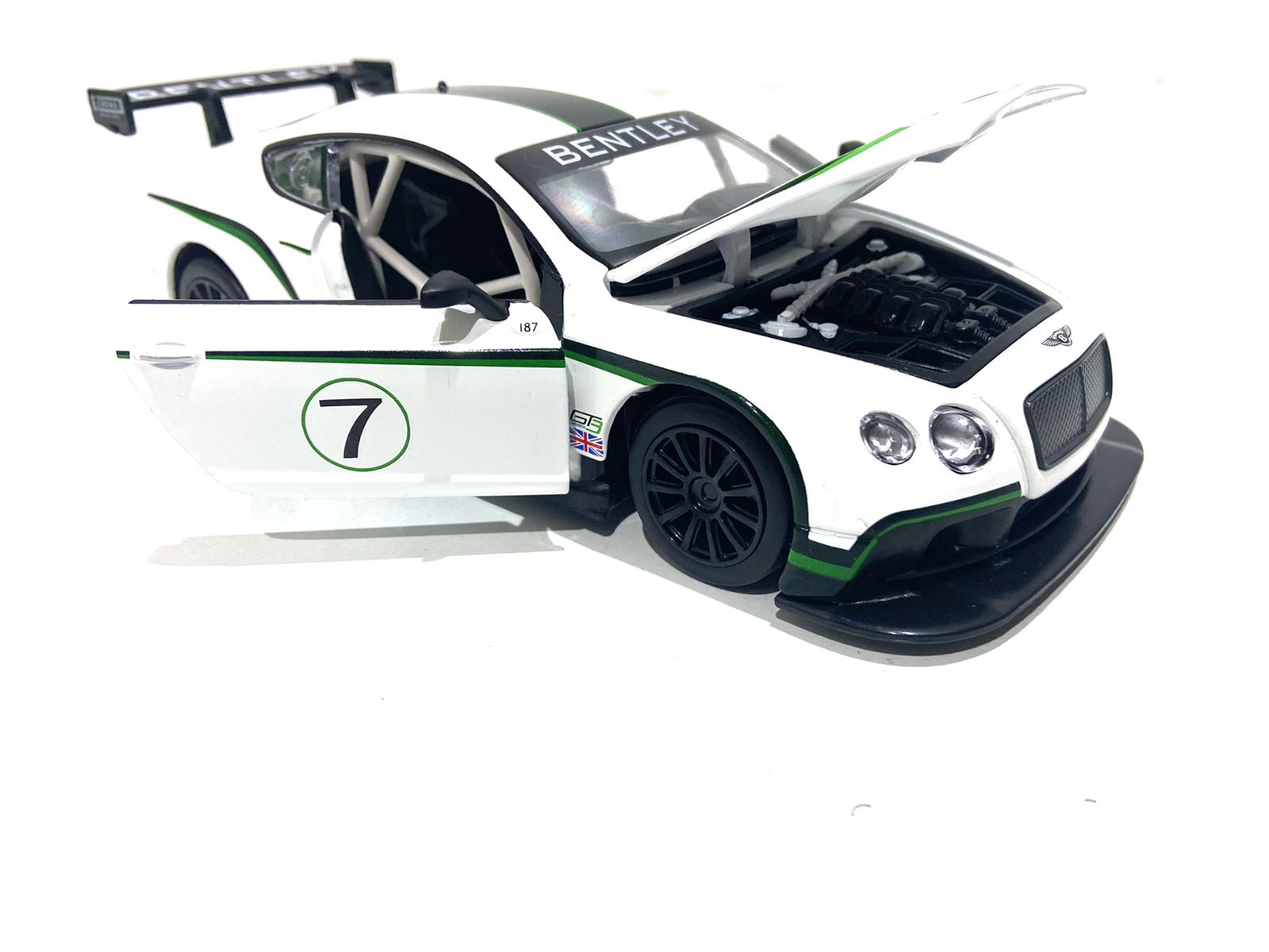 Машинка Автопром Bentley Continental GT3 1:24 Белый (68266A) - фото 9 Машинка Автопром Bentley Continental GT3 1:24 Белый (68266A) - фото 9