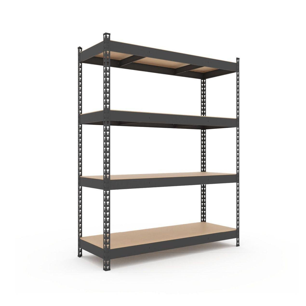 Стелаж Меткас Титан КД 300 кг/полицю 4 полиці ДСП металевий 1800x1800x500 мм (2413335746)