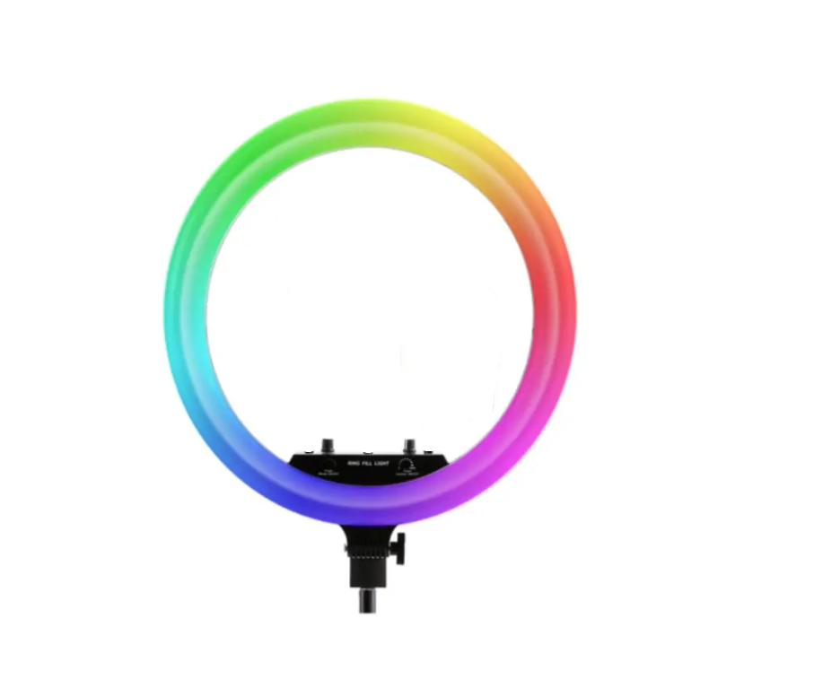 Лампа LED RGB 45см 3 крепления для телефонов или камеры 50 Вт от сети 220 В (MJ18)