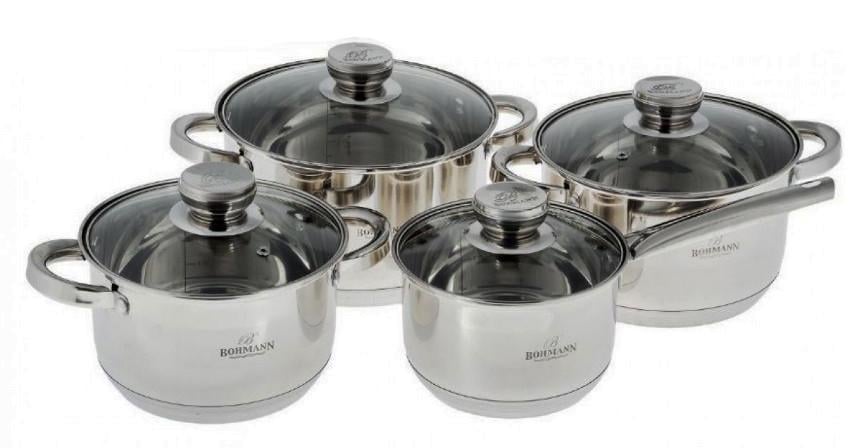 Набор кастрюль с крышками Bohmann BH 08-475 8 пр. (1771193969)