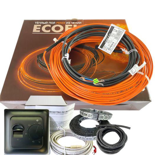 Комплект теплого пола в стяжку Fenix ADSV 18 1200 Вт 6,9-11,0 м2 с механическим терморегулятором Черный (51010)
