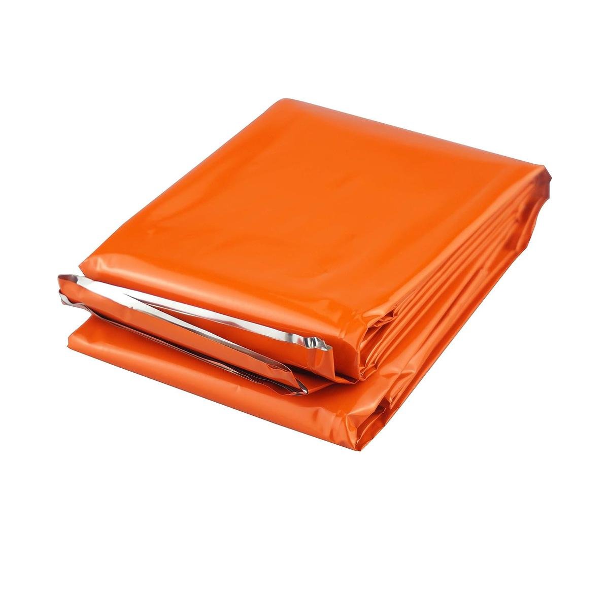 Термоковдра багаторазова Emergency Blanket 130x210 см Orange (1010186)