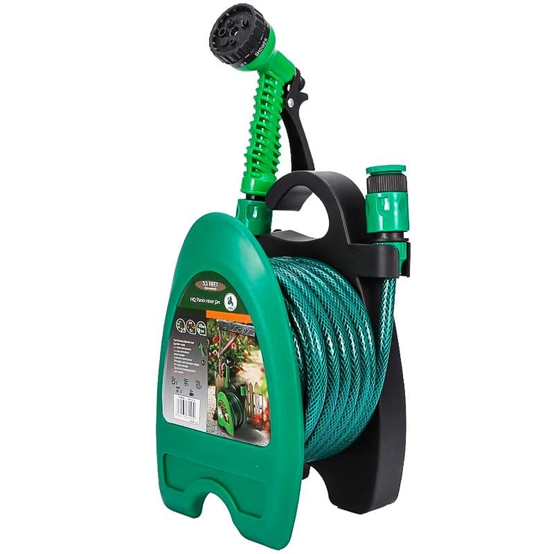 Набор BlueBird поливочный шланг 10 м на катушке пистолет с распылителем 7-ми режимный