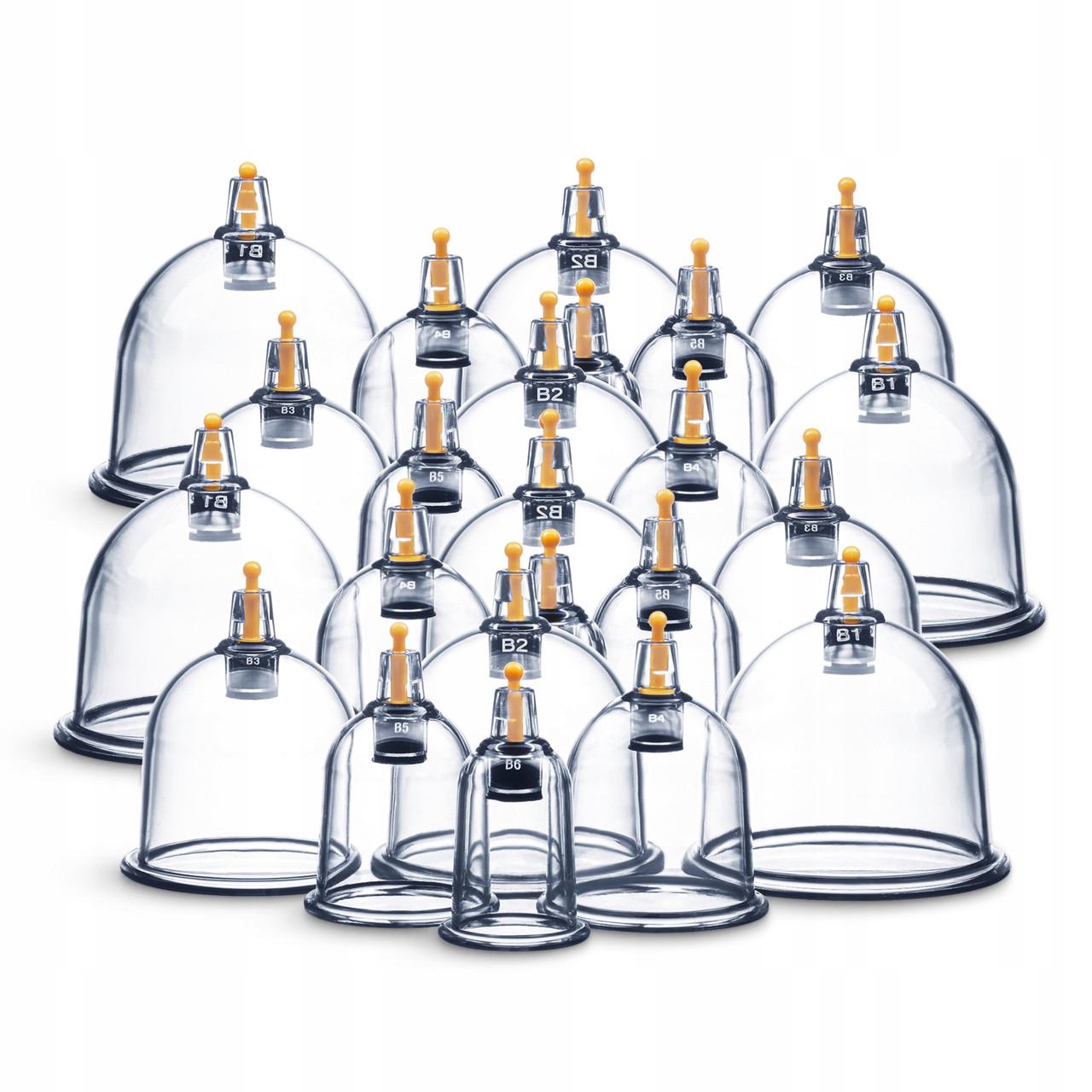 Банки вакуумні масажні 4fizjo для тіла 24 шт. (P-5907739319913)