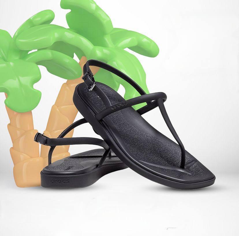 ᐉ Сандалі жіночі Crocs Miami Thong Flip р. 38/39 Black (15983