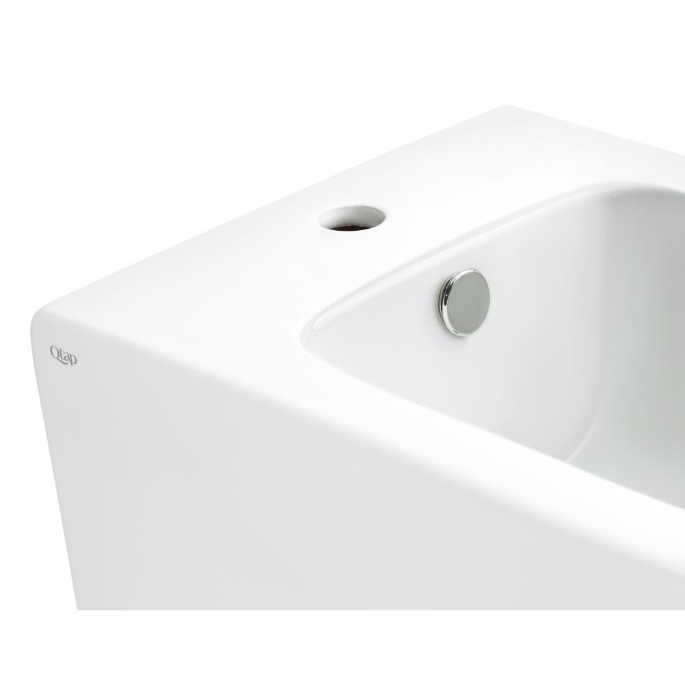 Биде напольное Qtap Scorpio 530x360x395 мм White (QT14441003CW) - фото 5