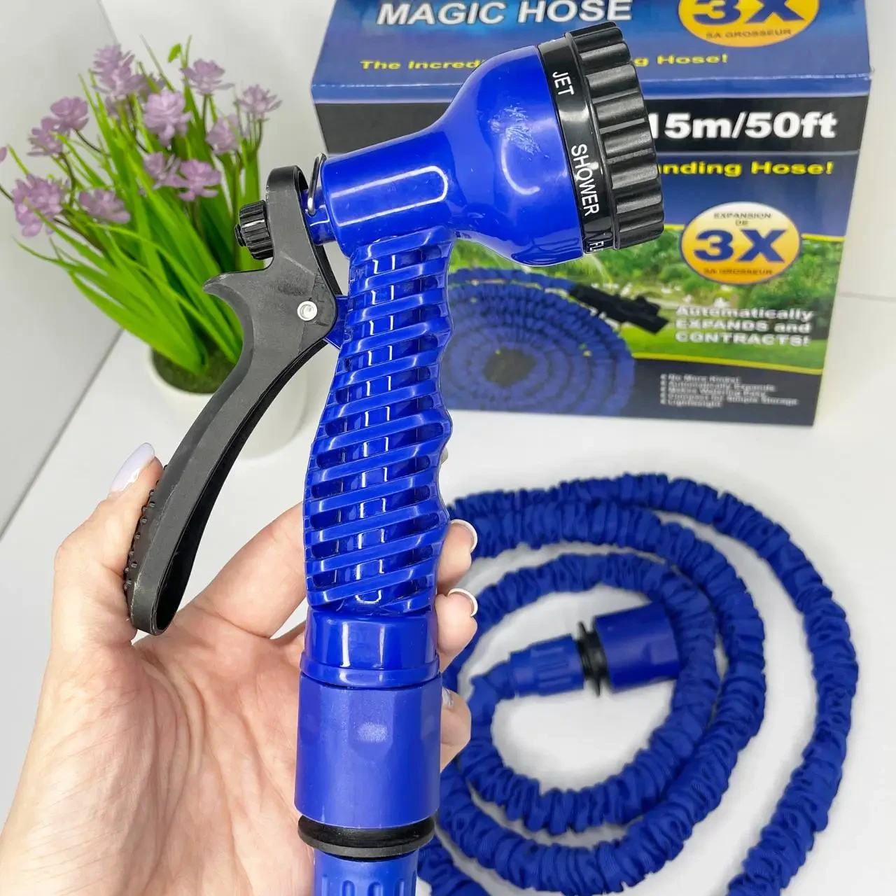 Шланг поливочный Magic Hose с пульверизатором 15 м (2479516893) - фото 5 Шланг поливочный Magic Hose с пульверизатором 15 м (2479516893) - фото 5