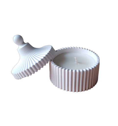 Свеча кашпо с ароматом чистый хлопок 9,5х8 см (1105)