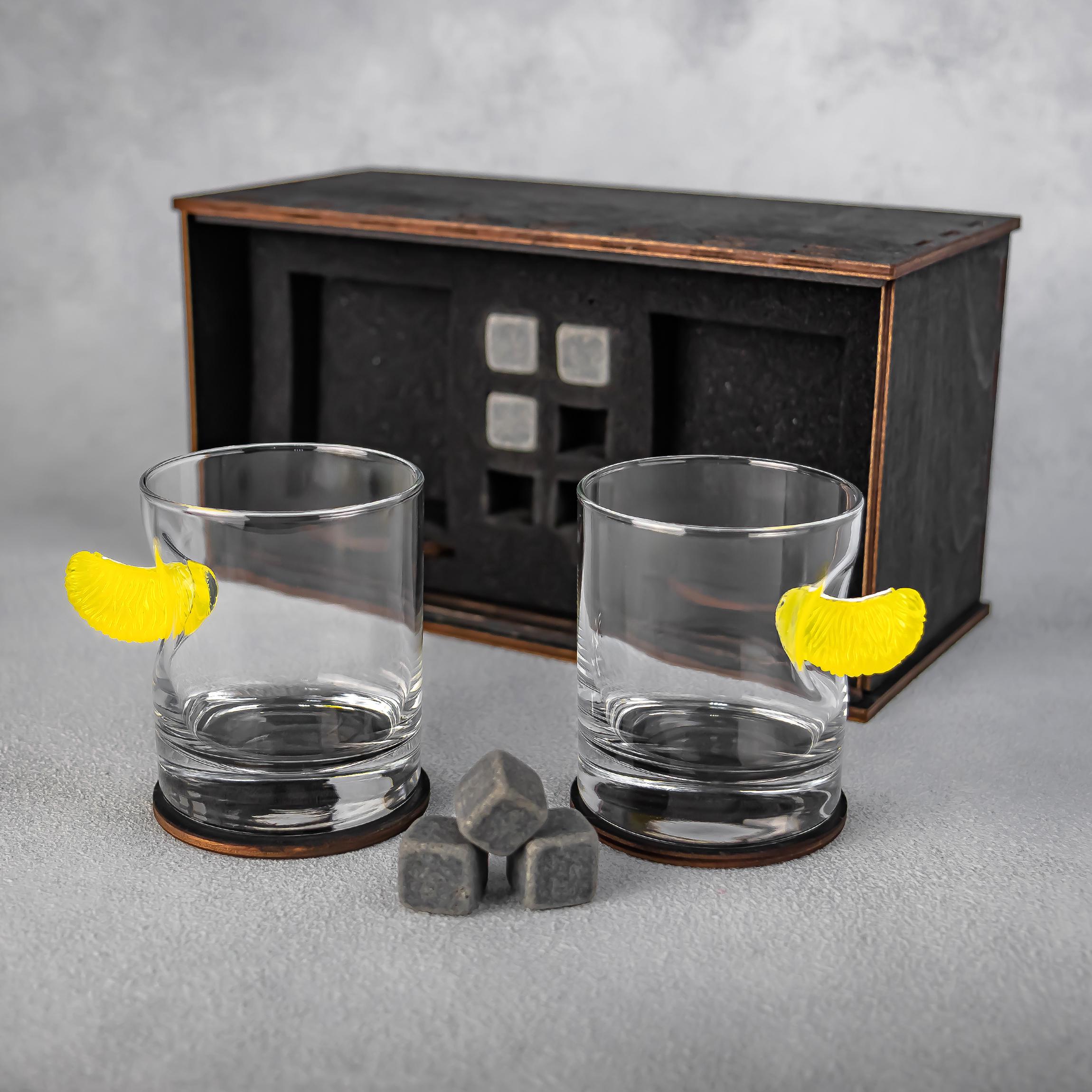 Набор на 2 стакана с мандаринами (24915140)