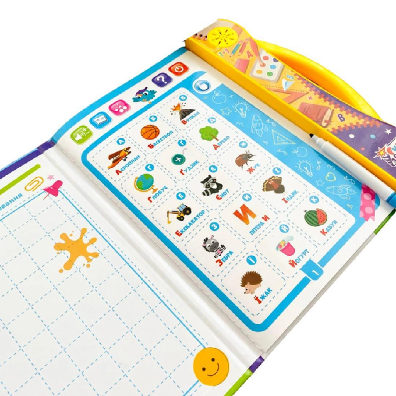 Навчальна книга-прописи "Твоя перша книга" зі звуком українською - фото 3 Навчальна книга-прописи "Твоя перша книга" зі звуком українською - фото 3