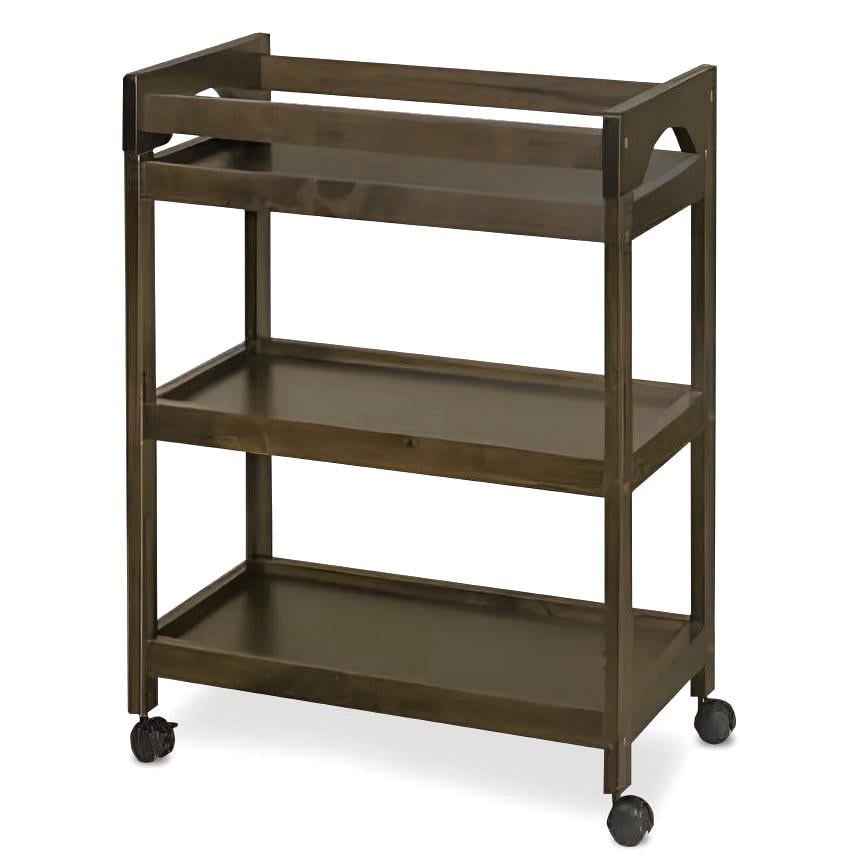 Этажерка для ванной из дерева на колесиках Шапали Капучино (АБТ-009709)