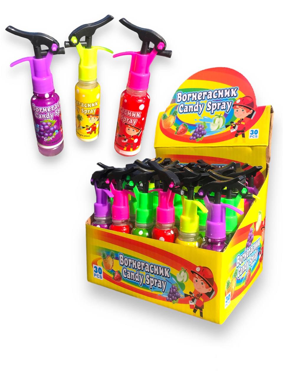 Конфета жидкая фруктовая Спрей-огнетушитель 30 шт. 20 мл (00000005962) Конфета жидкая фруктовая Спрей-огнетушитель 30 шт. 20 мл (00000005962)