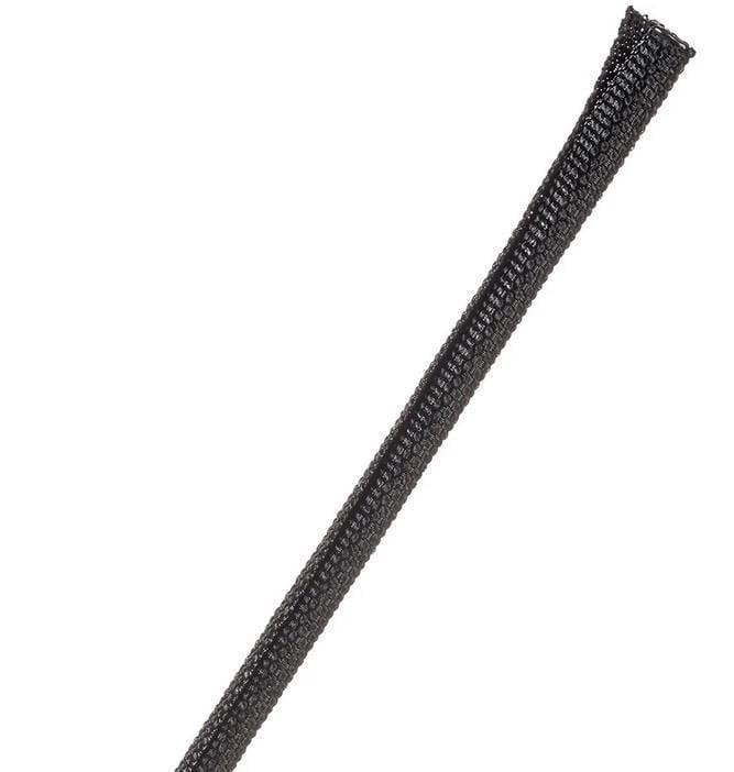 Самозакрывающаяся вращающаяся кабельная оплетка Techflex F6W0.13BK 1 м ∅3.18 мм (000037742)